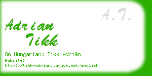 adrian tikk business card